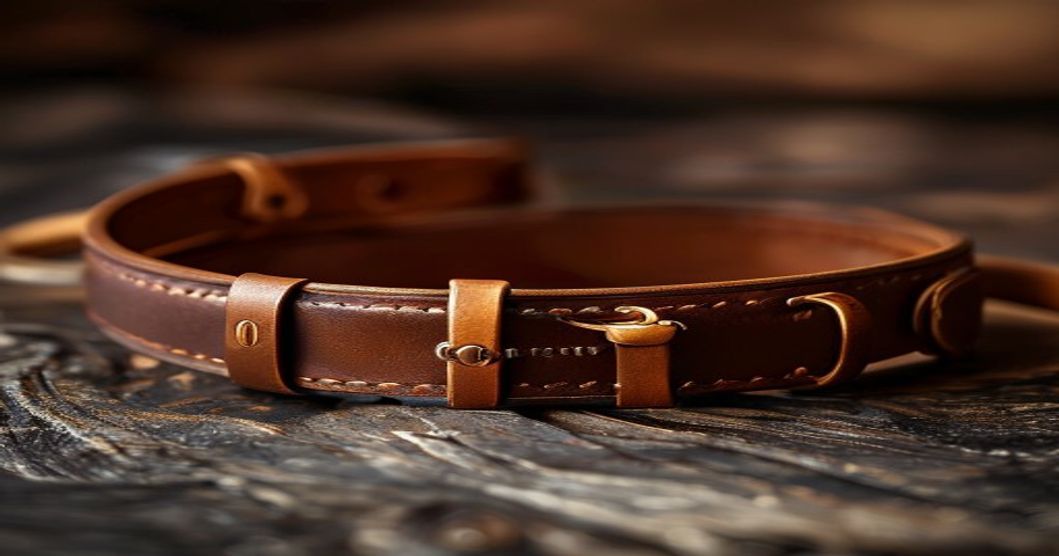 How to tell if a leather belt is real — genuine full-grain leather belt with natural grain texture